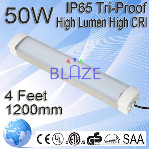 50W LED IP65 1200mm LED Tri Proof Lights 4 Feet , 5 Years warranty
